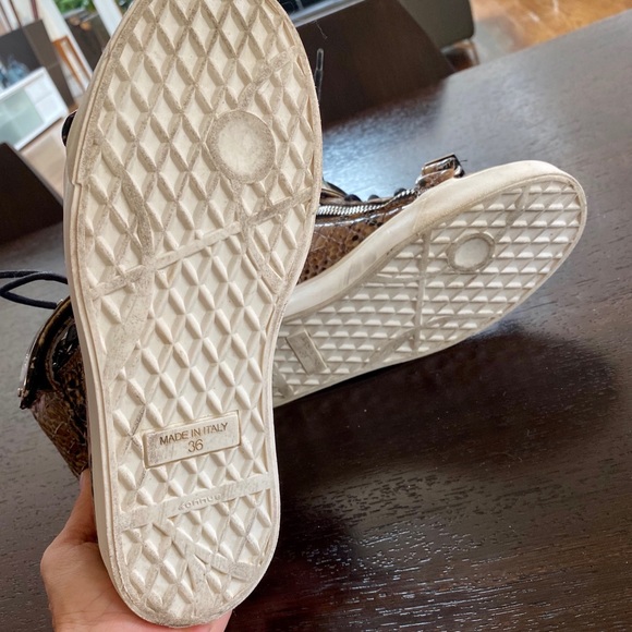 Giuseppe Zanotti London Python Hightop Sneakers - Picture 8 of 10